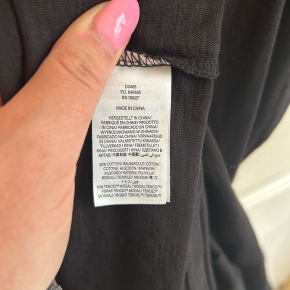 Boden Emma Tiered Jersey Midi Dress - Black - size 12P - Picture 5 of 5